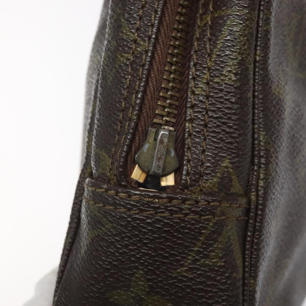 LOUIS VUITTON Monogram Trousse Toilette 23 Clutch Bag Vintage M47524 Auth BD2308