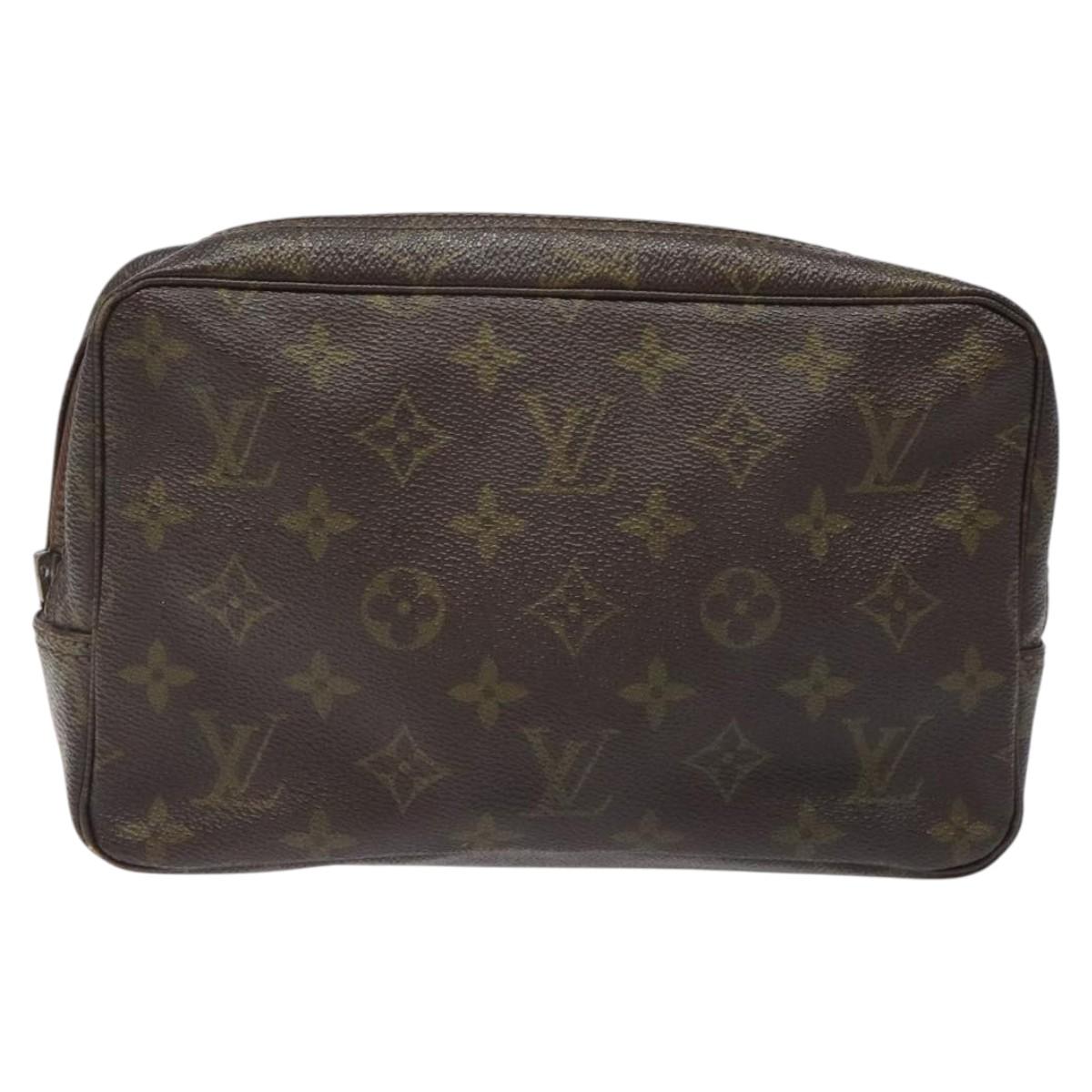 LOUIS VUITTON Monogram Trousse Toilette 23 Clutch Bag Vintage M47524 Auth BD2308