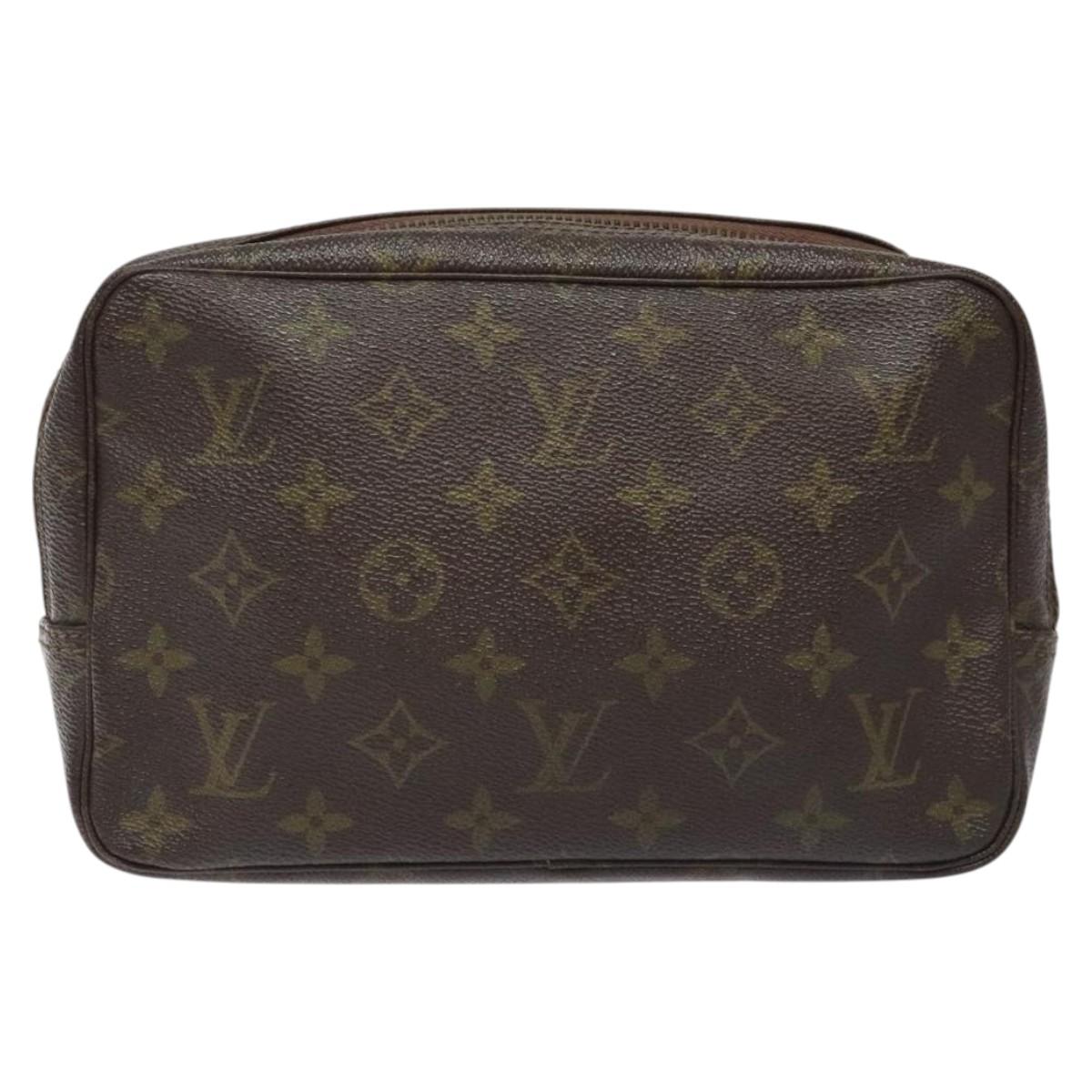 LOUIS VUITTON Monogram Trousse Toilette 23 Clutch Bag Vintage M47524 Auth BD2308