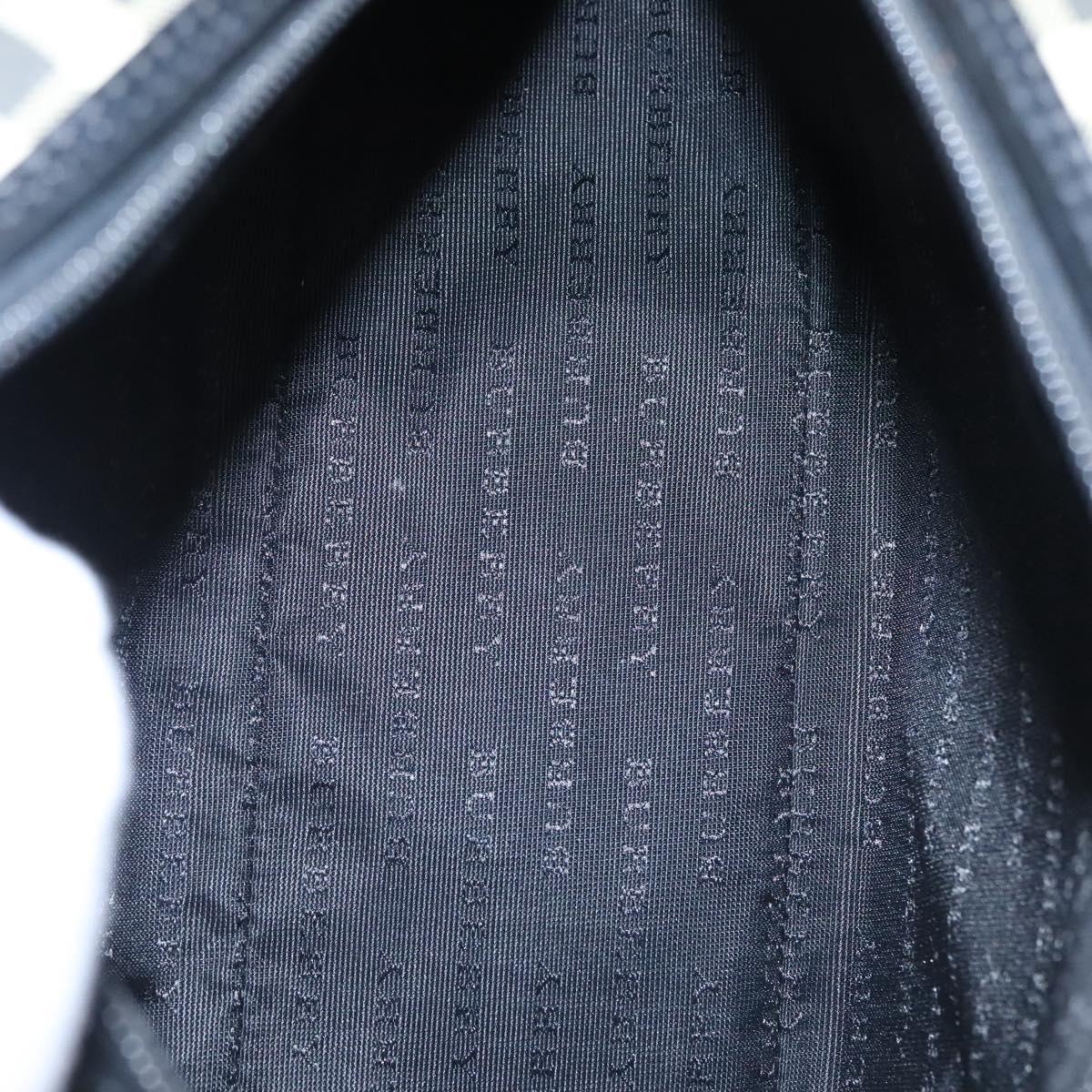 BURBERRY Nova Check Hand Bag PVC Beige Auth BD255