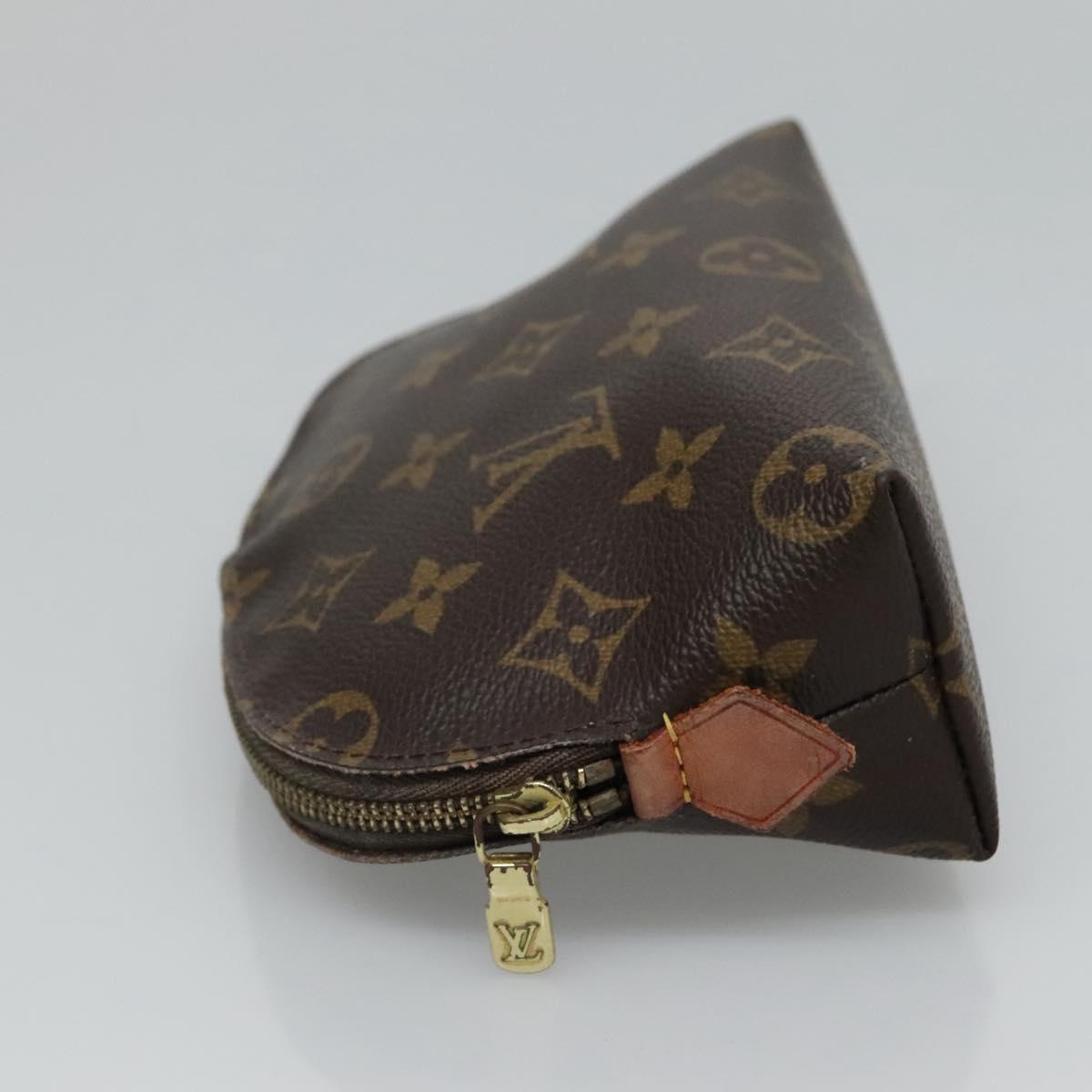 LOUIS VUITTON Monogram Pochette Cosmetic PM Cosmetic Pouch M47515 LV Auth BD289