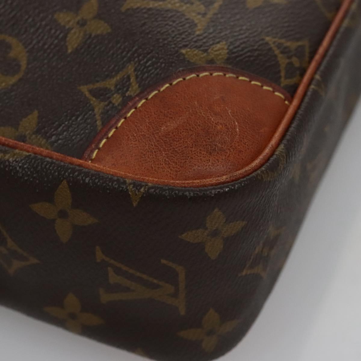 LOUIS VUITTON Monogram Compiegne 28 Clutch Bag M51845 LV Auth BD291