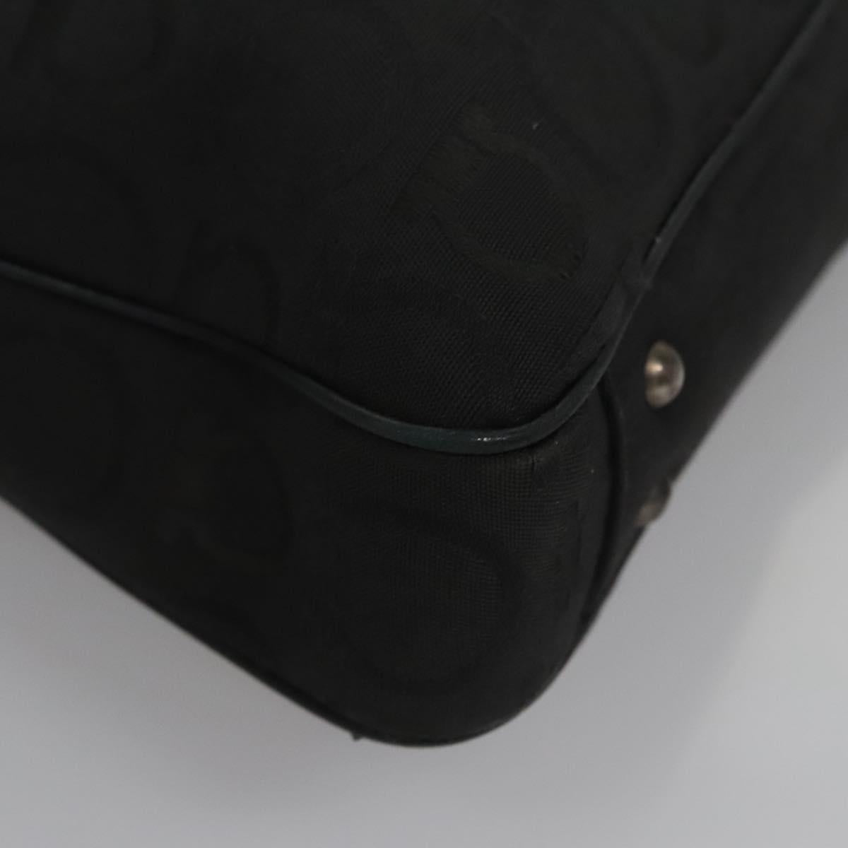 Salvatore Ferragamo Gancini Tote Bag Canvas Black Auth BD344