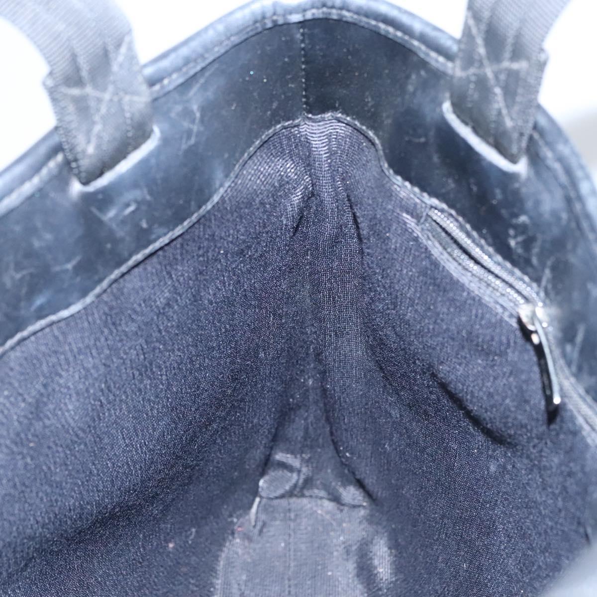 Salvatore Ferragamo Gancini Tote Bag Canvas Black Auth BD344