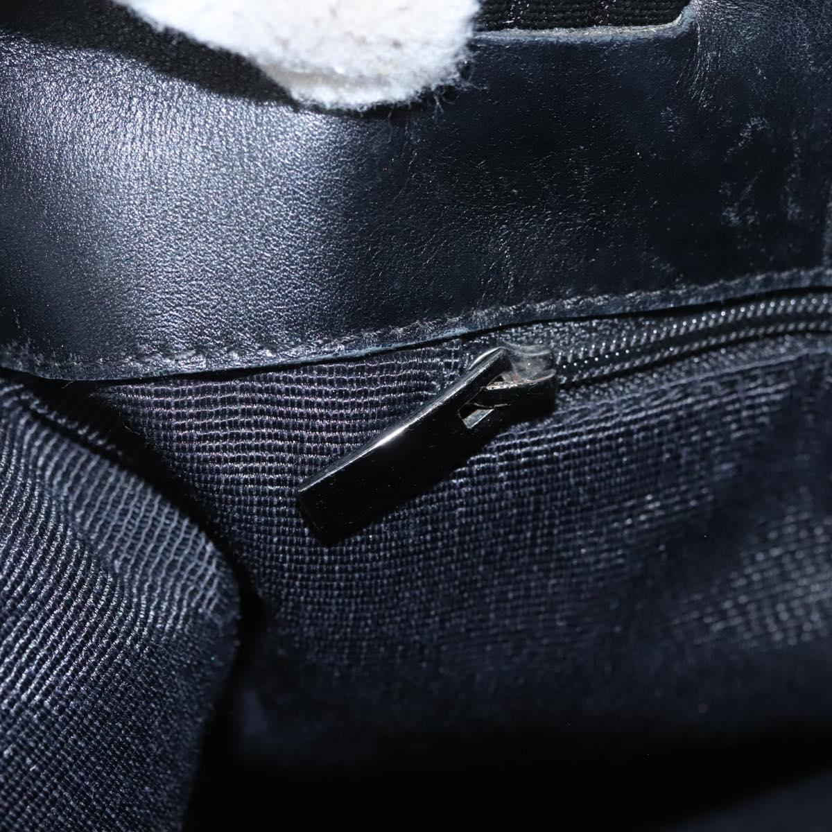 Salvatore Ferragamo Gancini Tote Bag Canvas Black Auth BD344