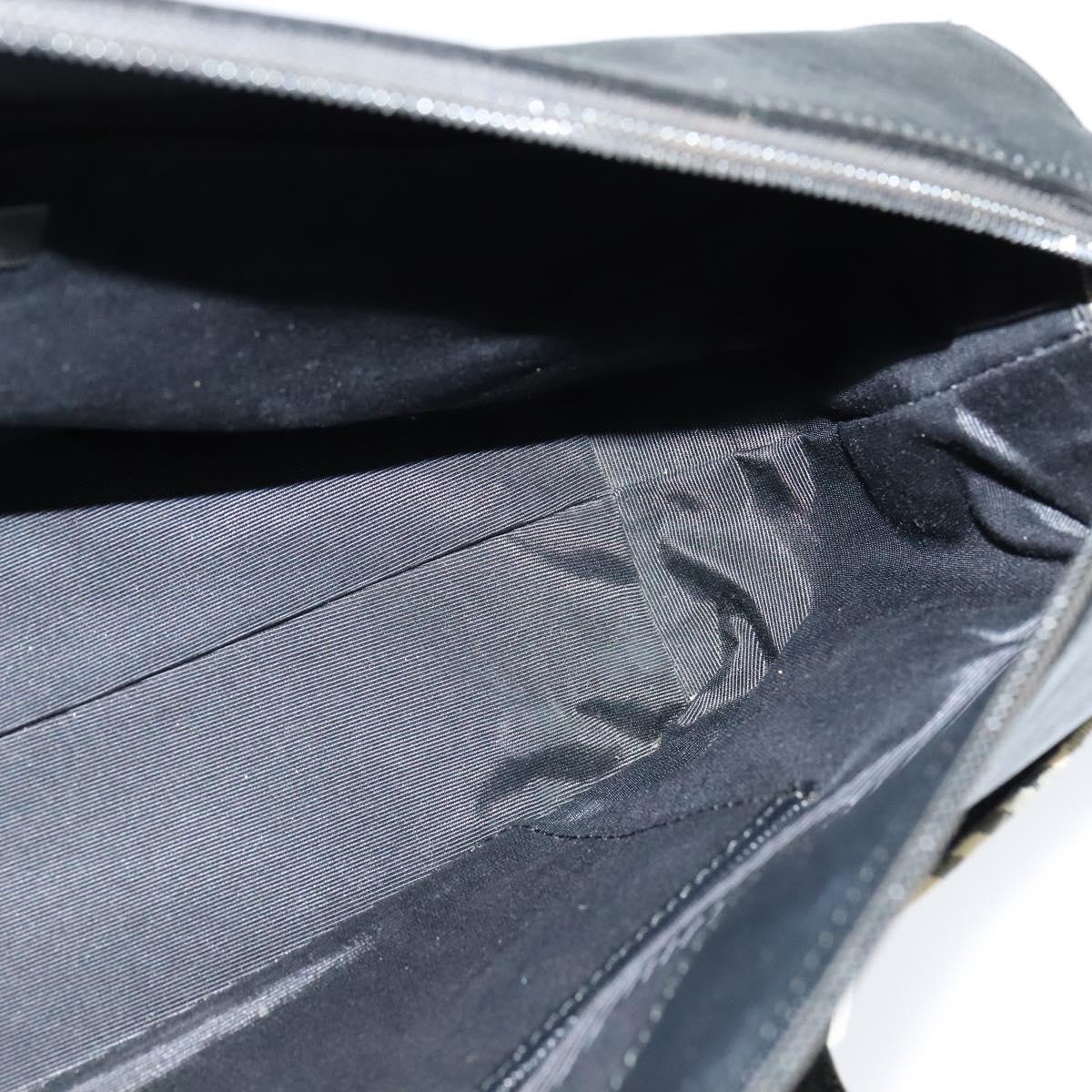 BURBERRY Nova Check Hand Bag Canvas Beige Black Auth BD352