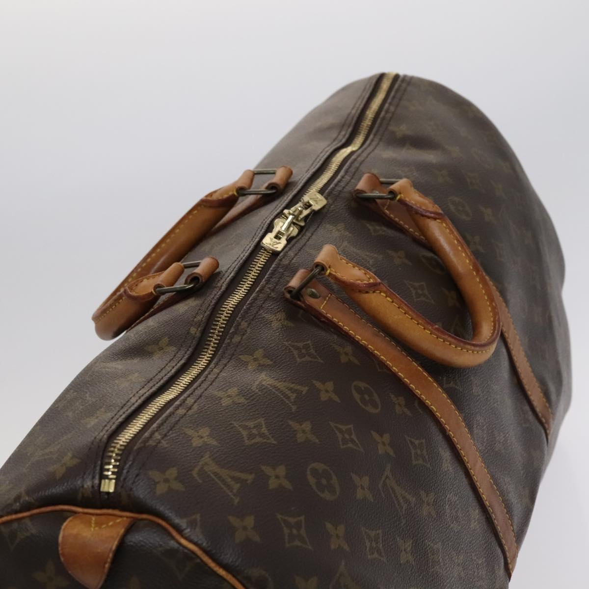 LOUIS VUITTON Monogram Keepall 55 Boston Bag M41424 LV Auth BD364