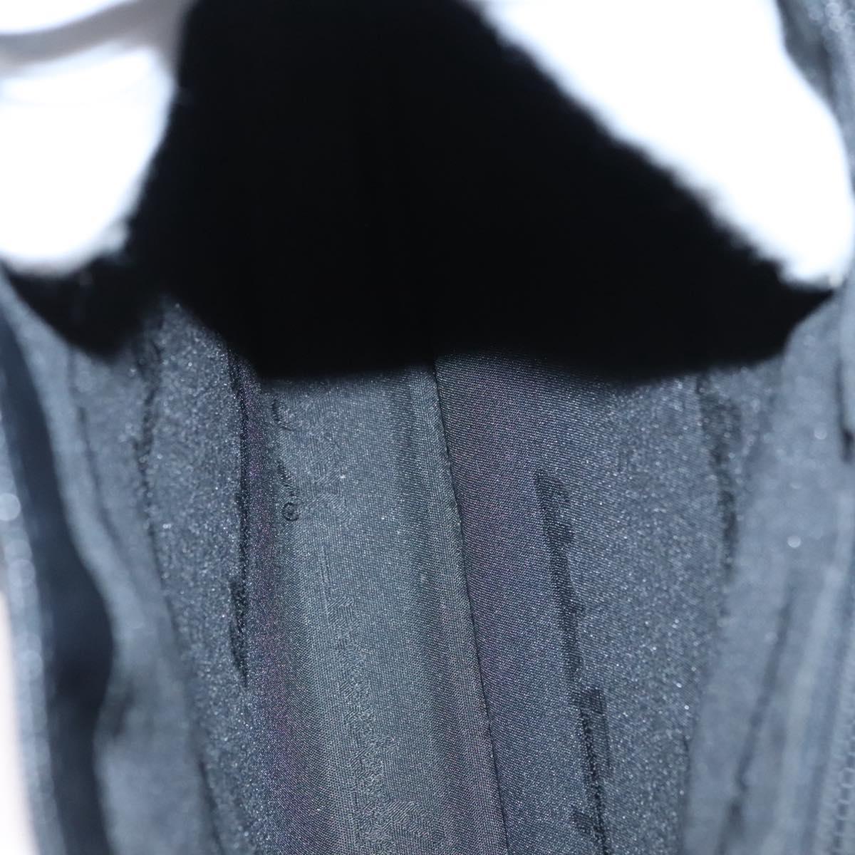 Salvatore Ferragamo Gancini Shoulder Bag Leather Black Auth BD371