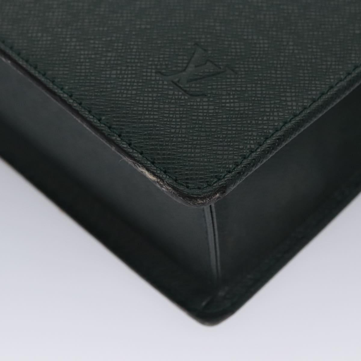 LOUIS VUITTON Taiga Porte Documents Rozan Bag Epicea M30054 LV Auth BD388