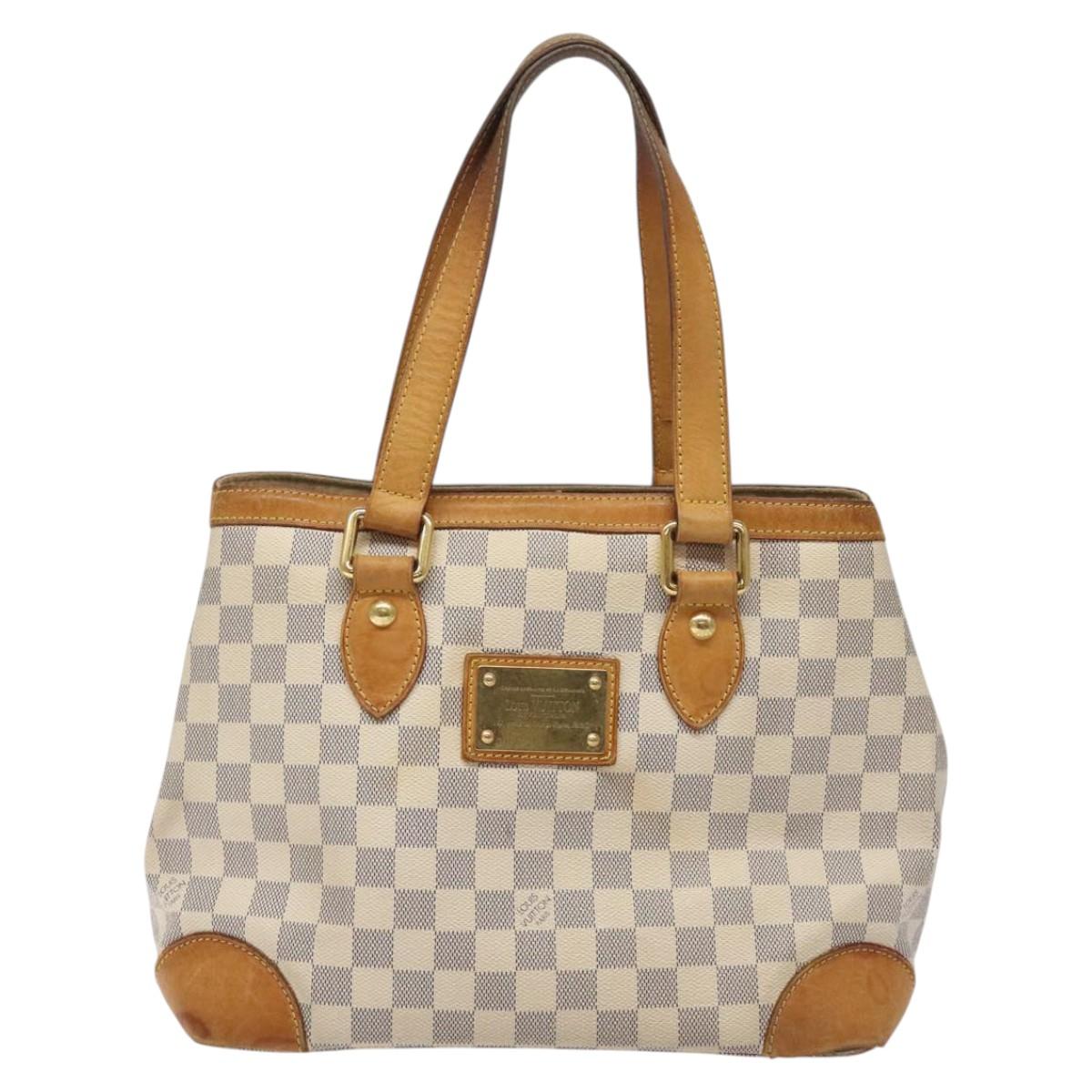 LOUIS VUITTON Damier Azur Hampstead PM Tote Bag N51207 LV Auth BD432