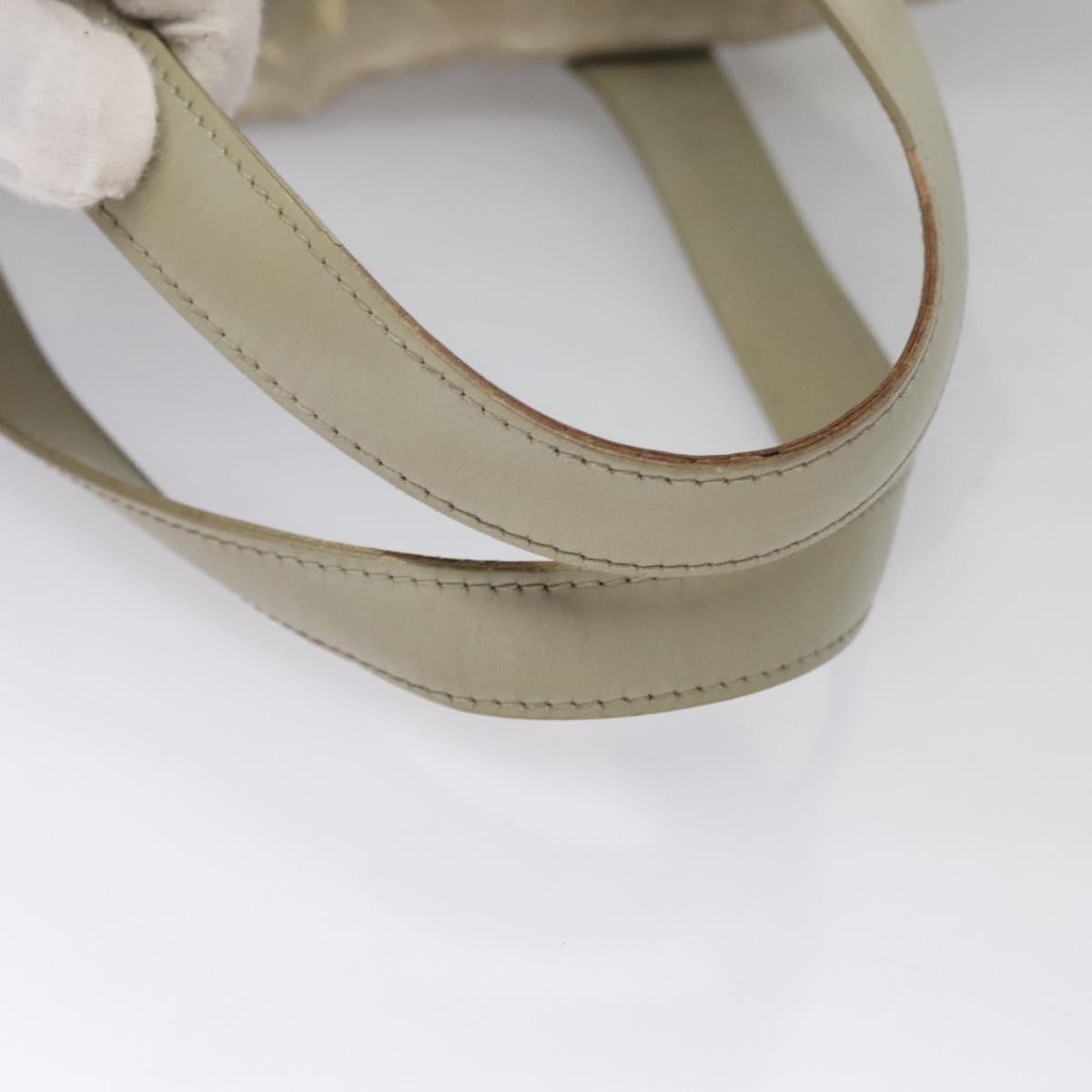 CHANEL New travel line Tote Bag Canvas Beige CC Auth BD439