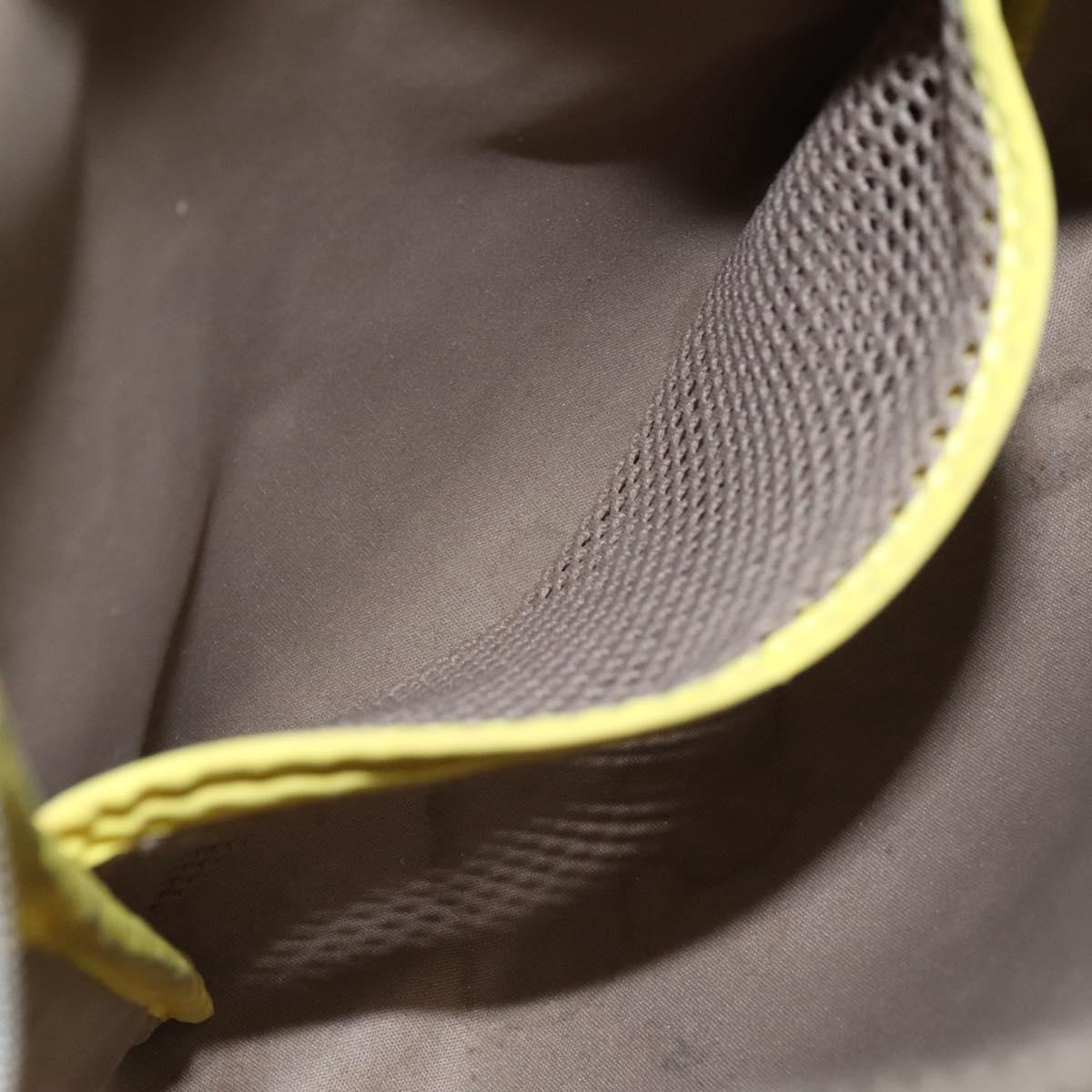 LOUIS VUITTON Damier Geant LV Cup Weatherly Bag Yellow M80636 LV Auth BD482