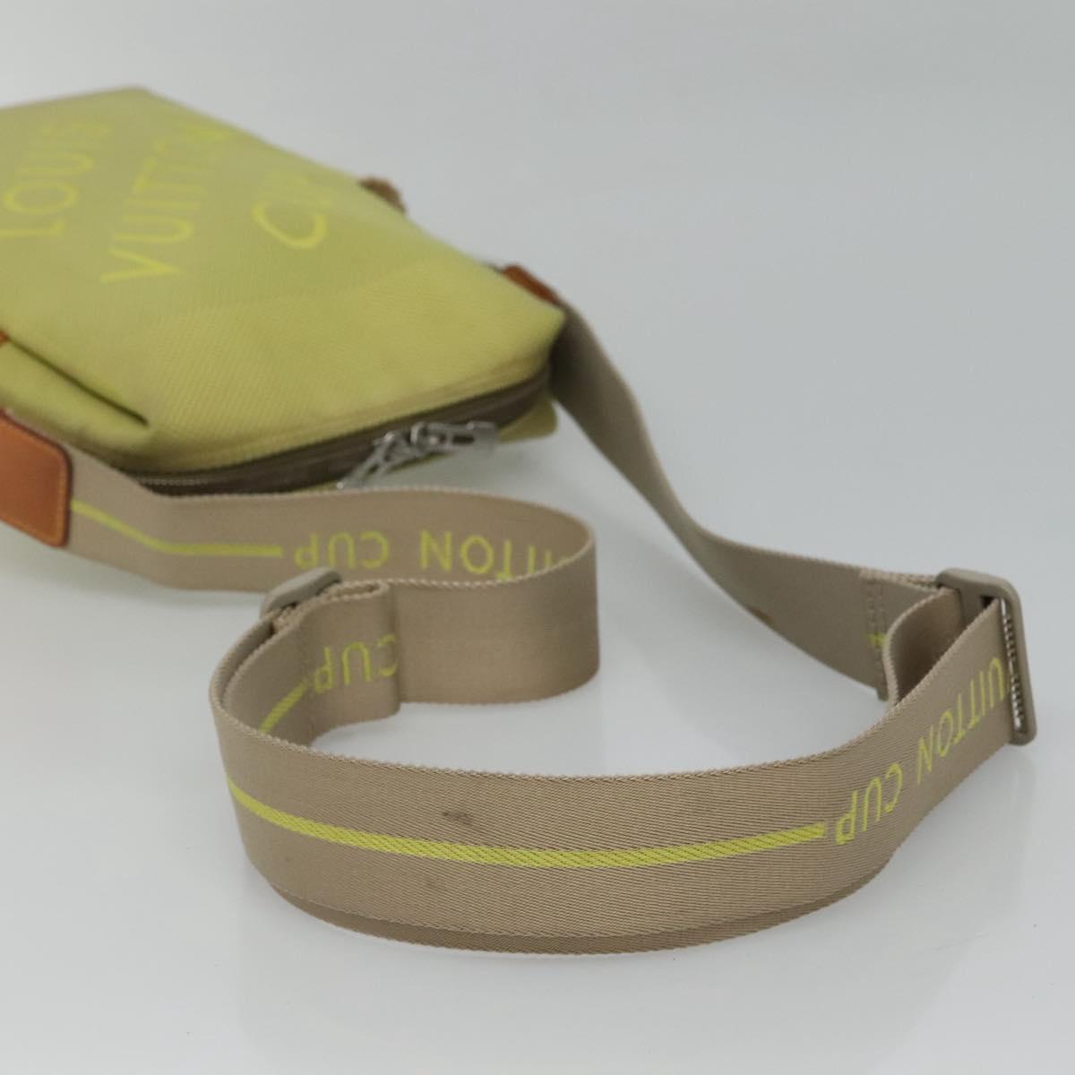 LOUIS VUITTON Damier Geant LV Cup Weatherly Bag Yellow M80636 LV Auth BD482