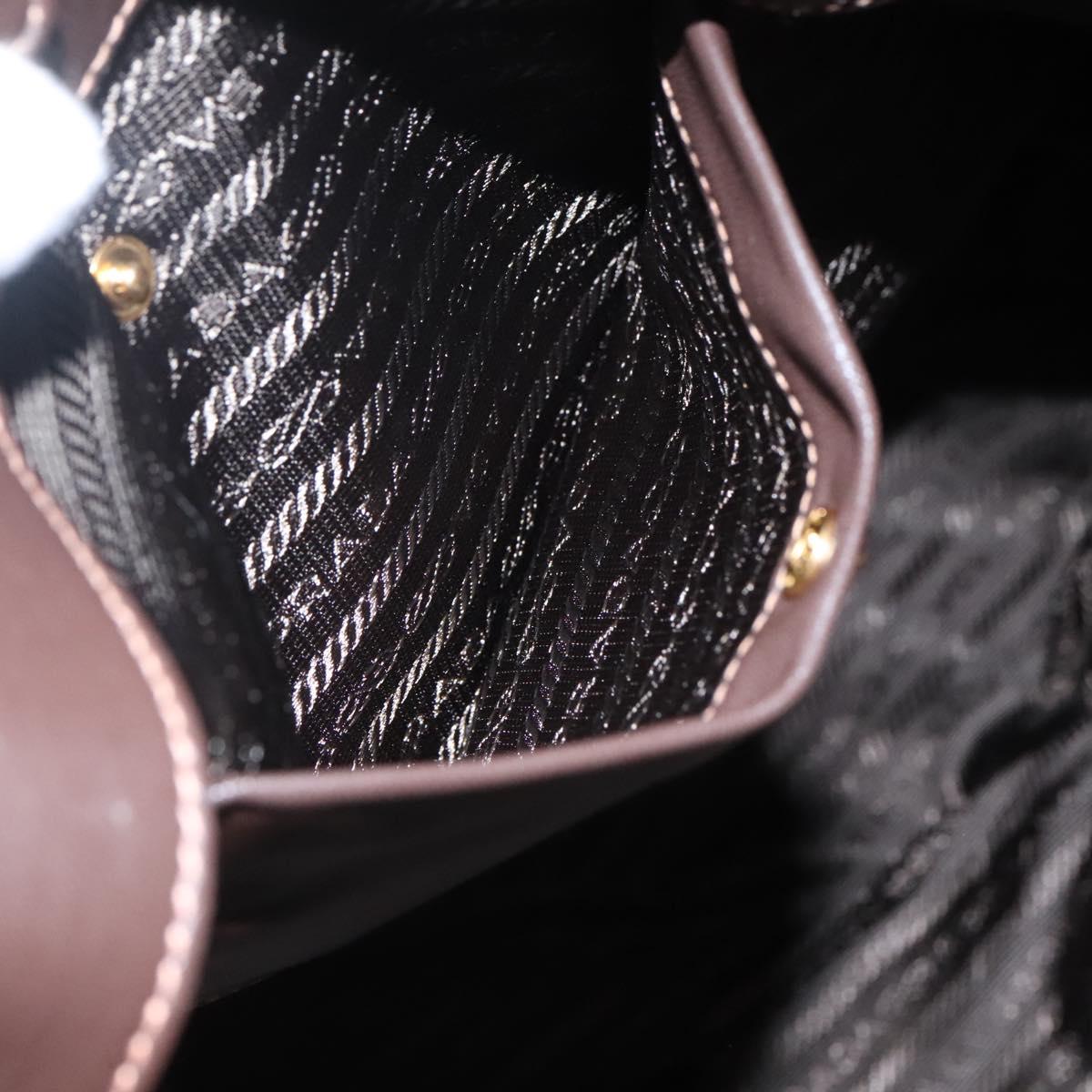 PRADA Tote Bag Nylon Khaki Gold Auth BD489