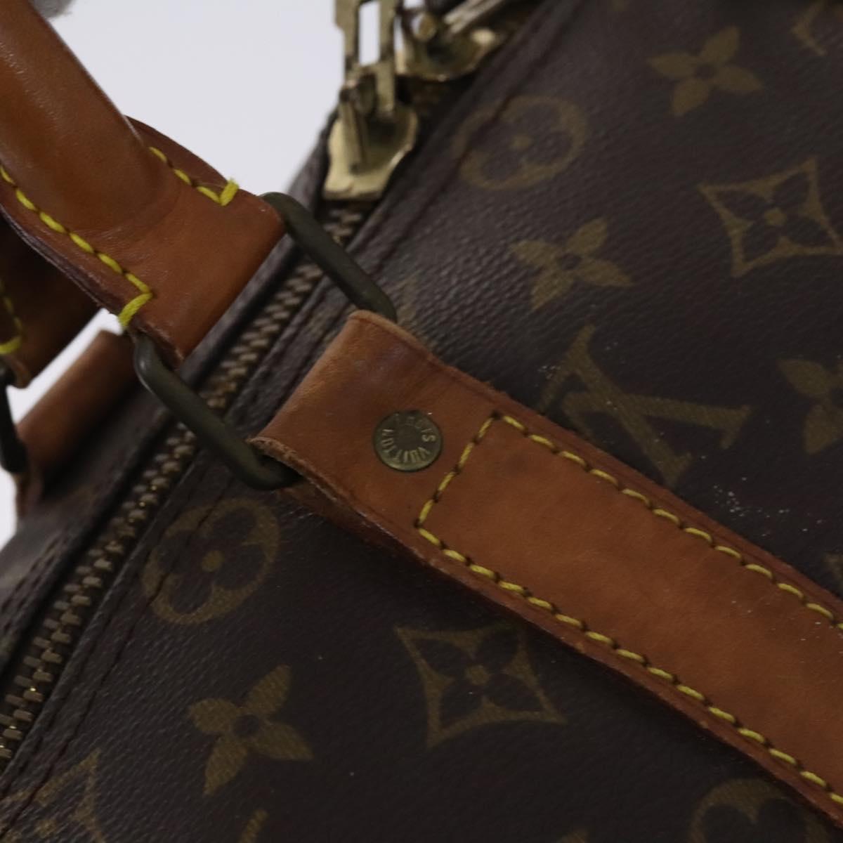 LOUIS VUITTON Monogram Keepall Bandouliere 45 Boston Bag M41418 LV Auth BD616