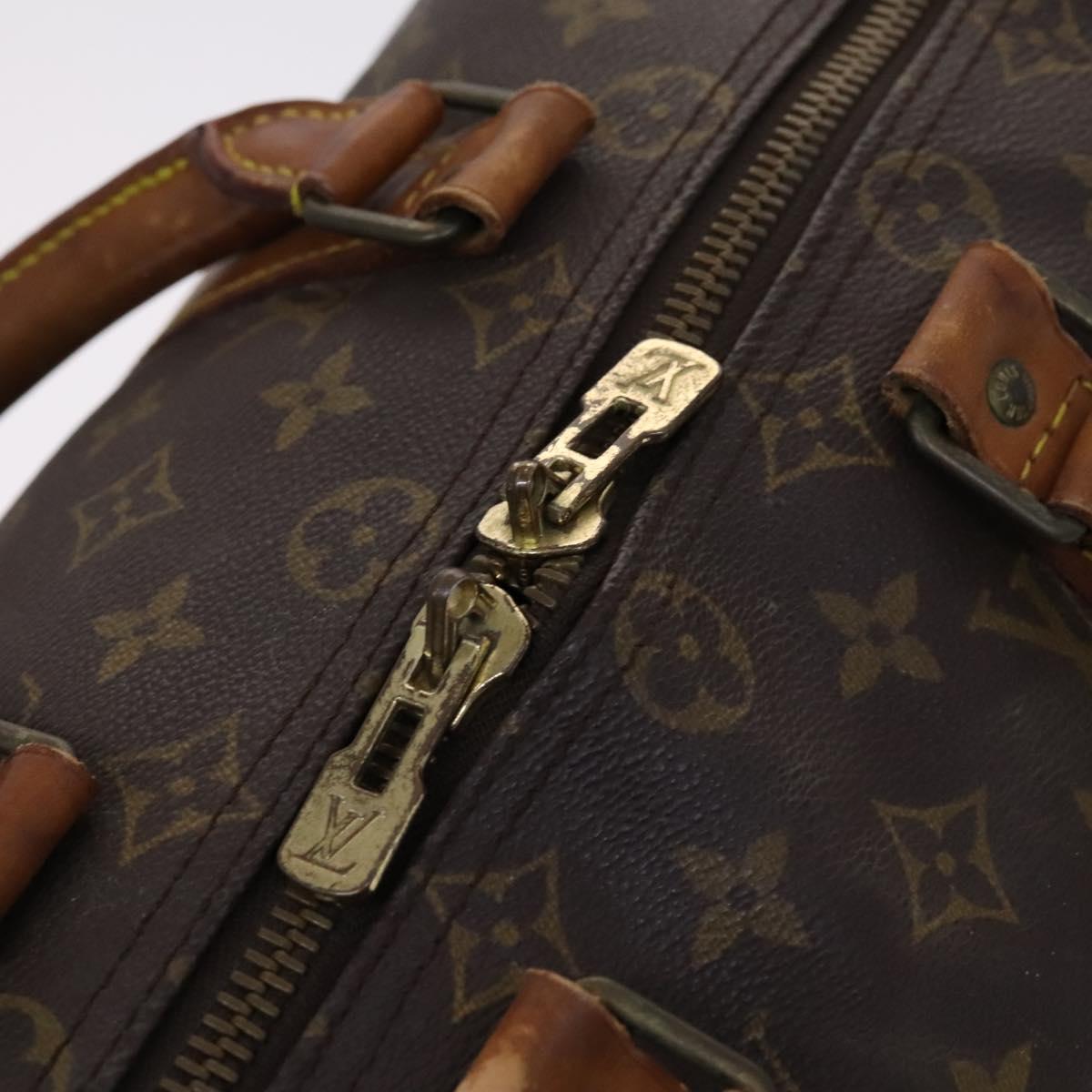 LOUIS VUITTON Monogram Keepall Bandouliere 45 Boston Bag M41418 LV Auth BD616