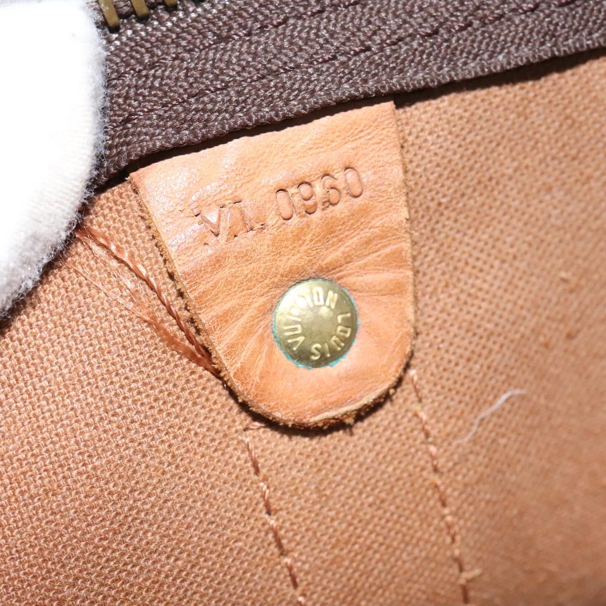 LOUIS VUITTON Monogram Keepall Bandouliere 45 Boston Bag M41418 LV Auth BD616