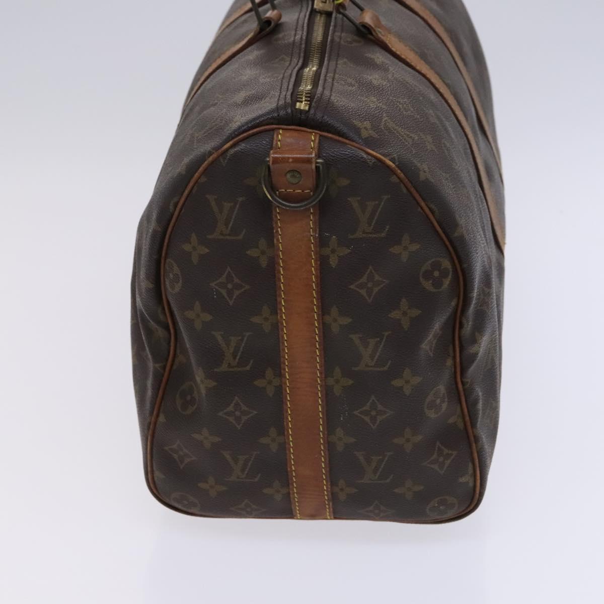 LOUIS VUITTON Monogram Keepall Bandouliere 45 Boston Bag M41418 LV Auth BD616
