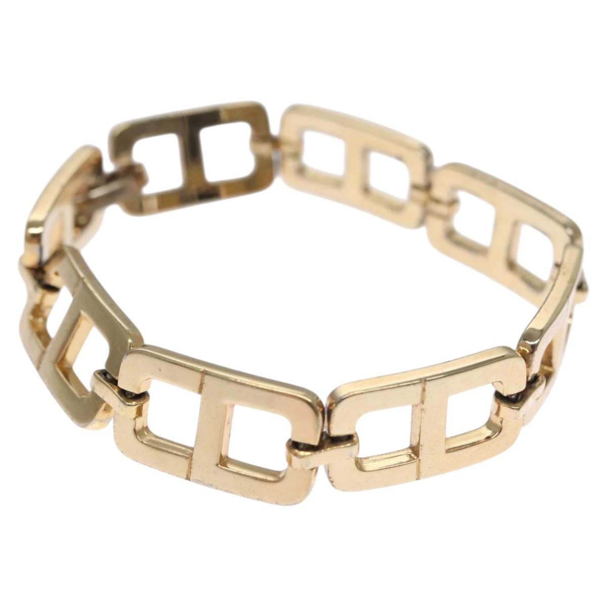 Christian Dior Bracelet metal Gold Tone Auth BD648