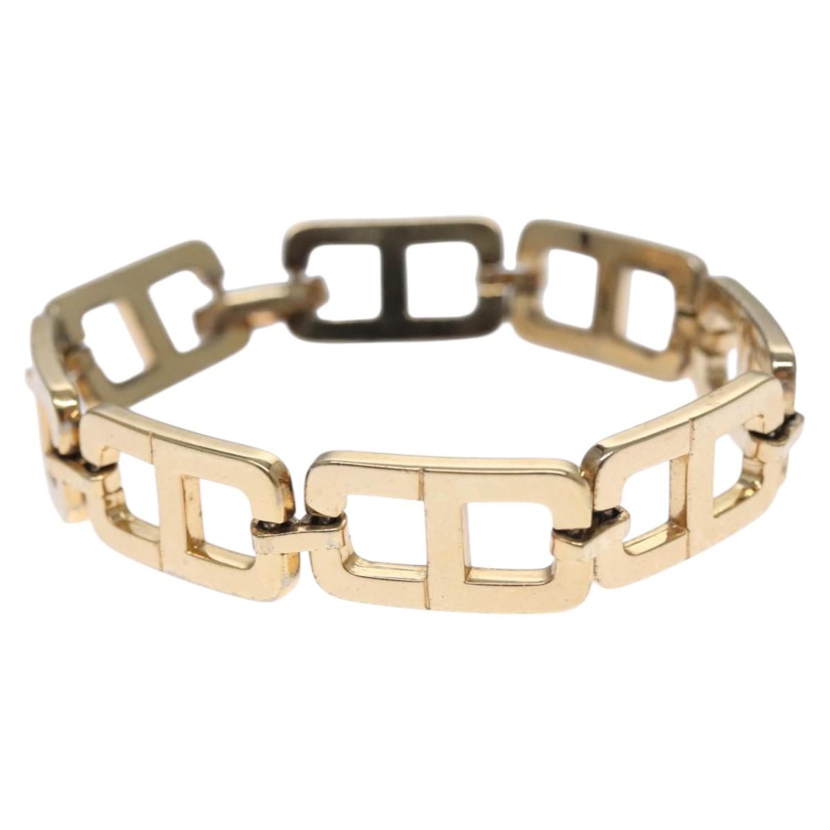 Christian Dior Bracelet metal Gold Tone Auth BD648