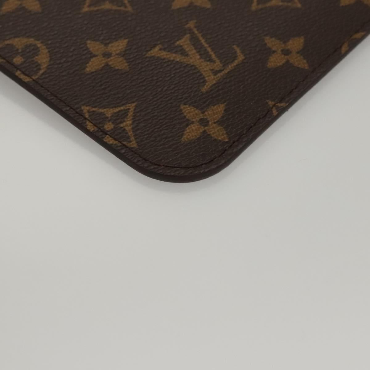 LOUIS VUITTON Monogram V Line Neverfull MM Tote Bag Pink LV Auth BD681A