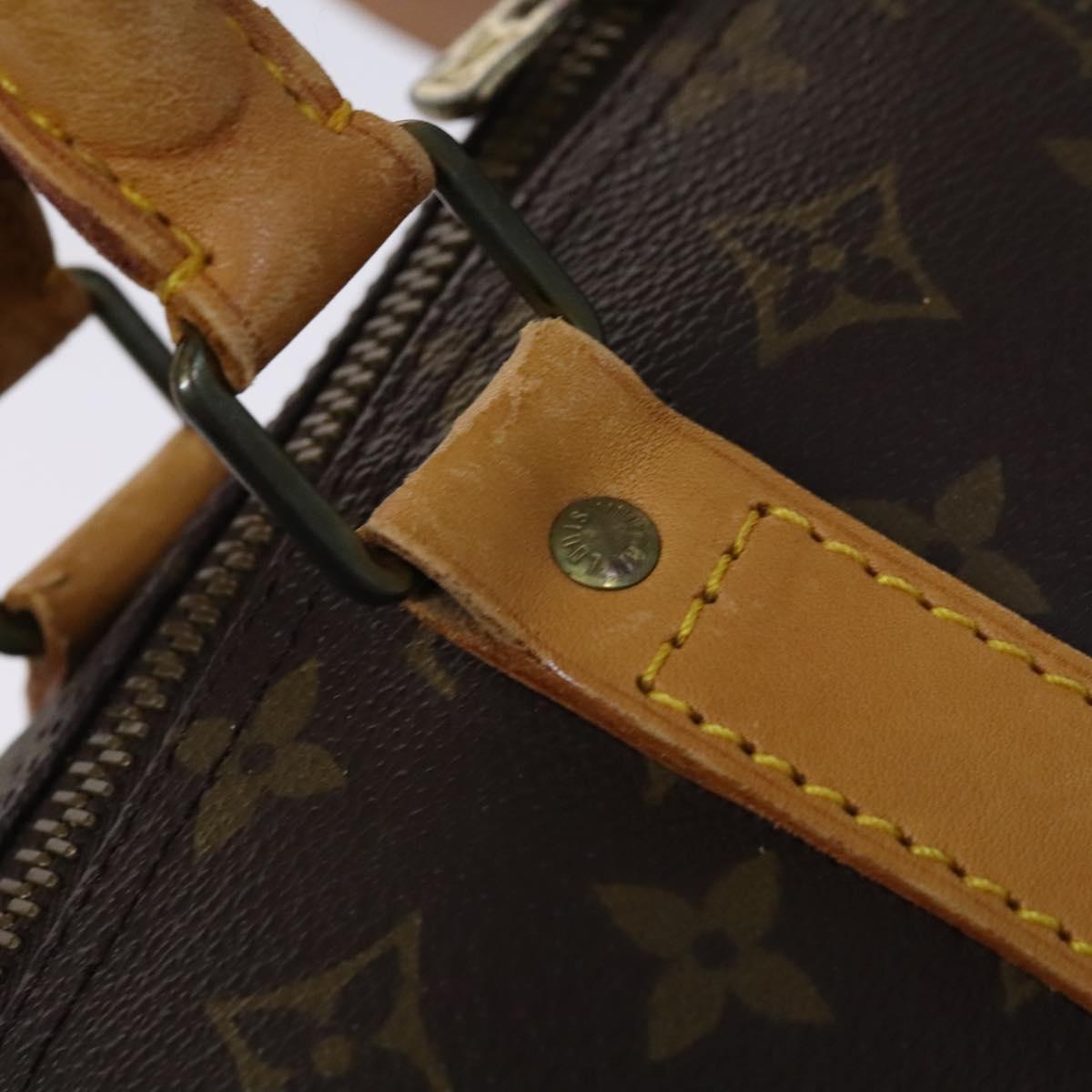 LOUIS VUITTON Monogram Keepall 60 Boston Bag M41422 LV Auth BD700
