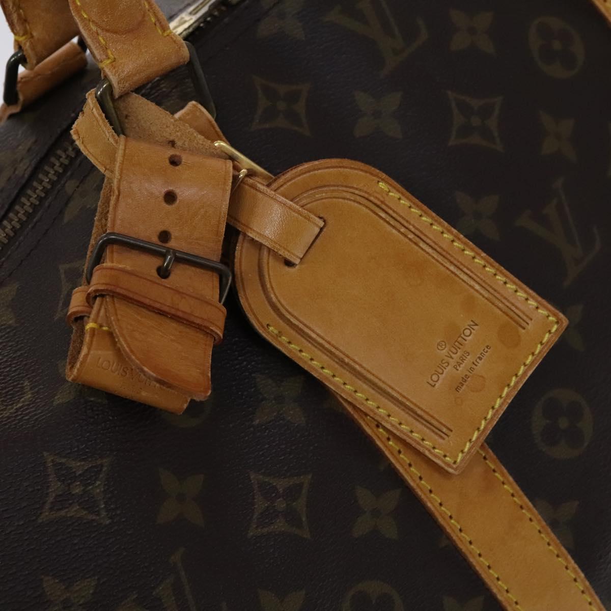 LOUIS VUITTON Monogram Keepall 60 Boston Bag M41422 LV Auth BD700