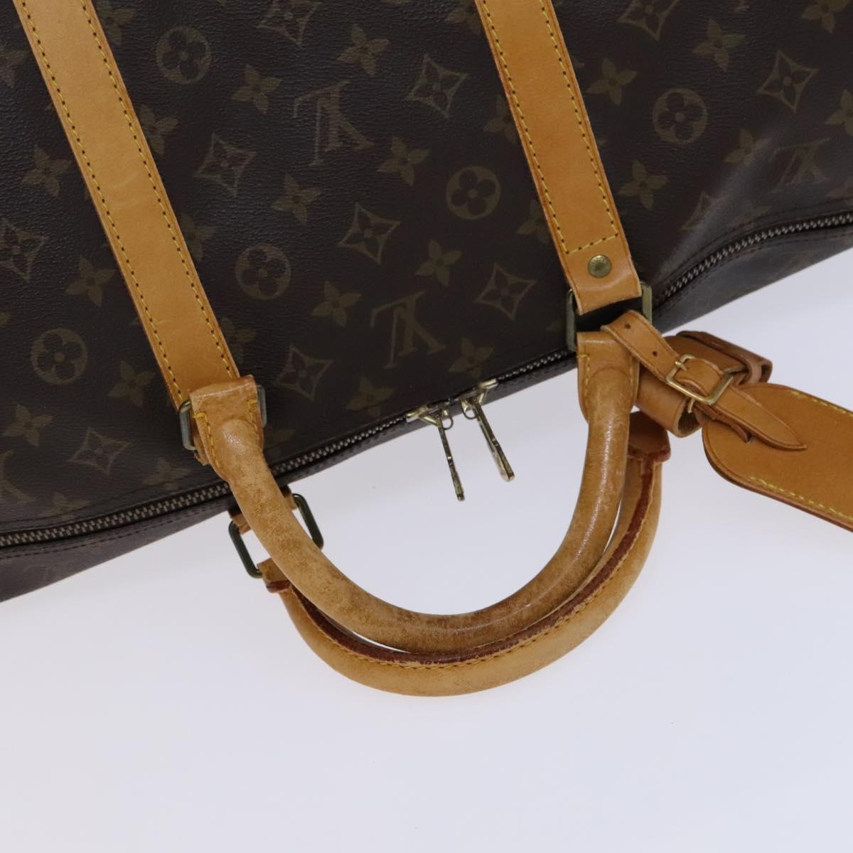 LOUIS VUITTON Monogram Keepall 60 Boston Bag M41422 LV Auth BD700