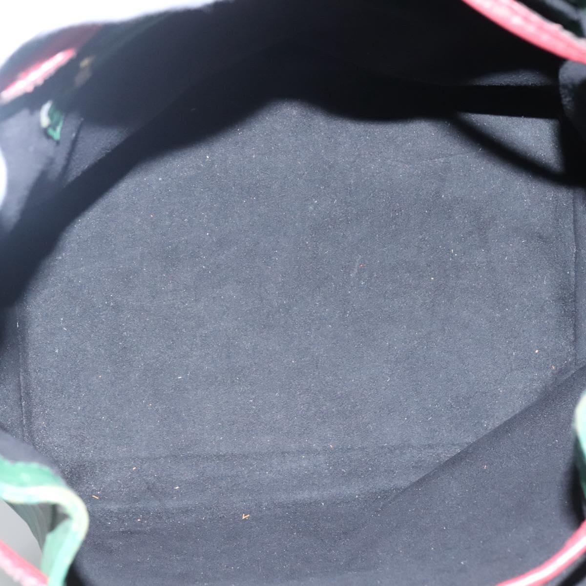 LOUIS VUITTON Epi Petit Noe Shoulder Bag Bicolor Green Red M44147 LV Auth BD723