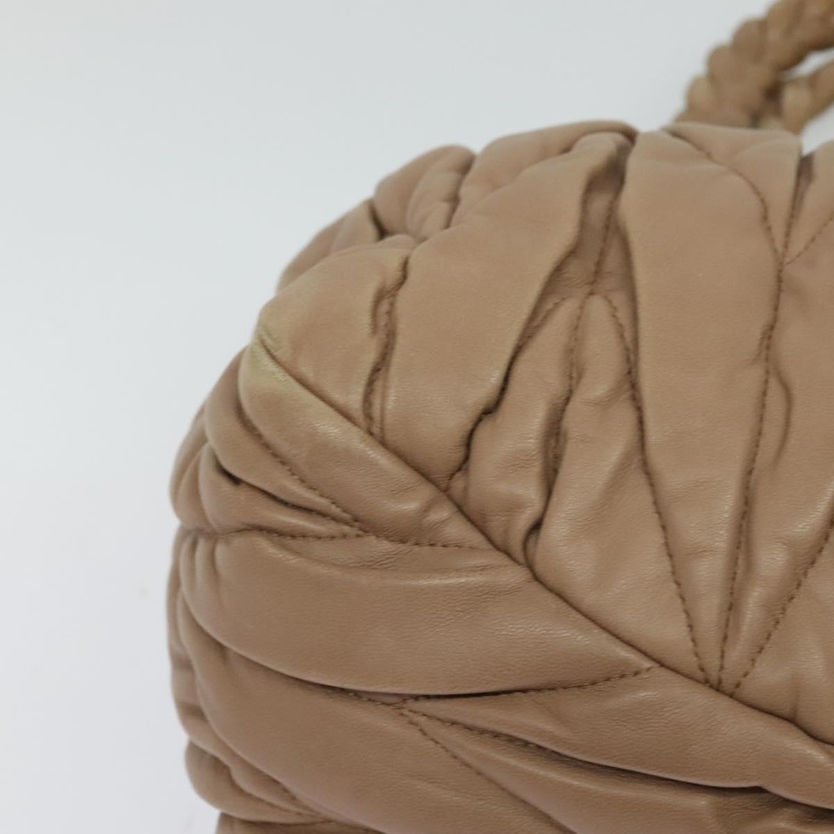 Miu Miu Hand Bag Leather 2way Pink Auth BD742