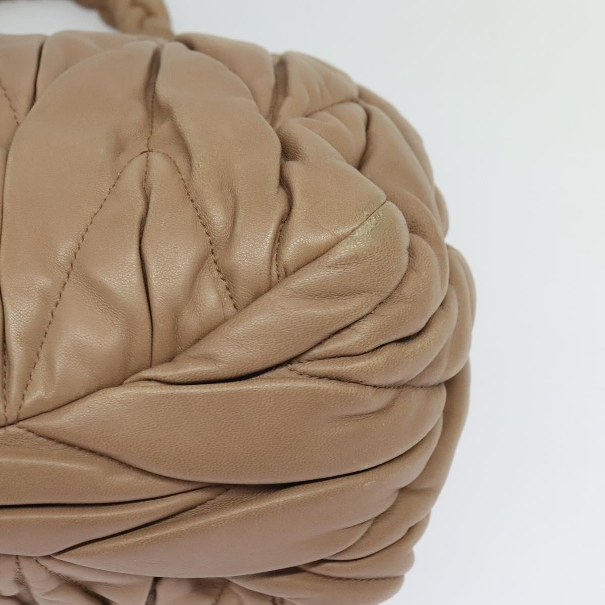 Miu Miu Hand Bag Leather 2way Pink Auth BD742