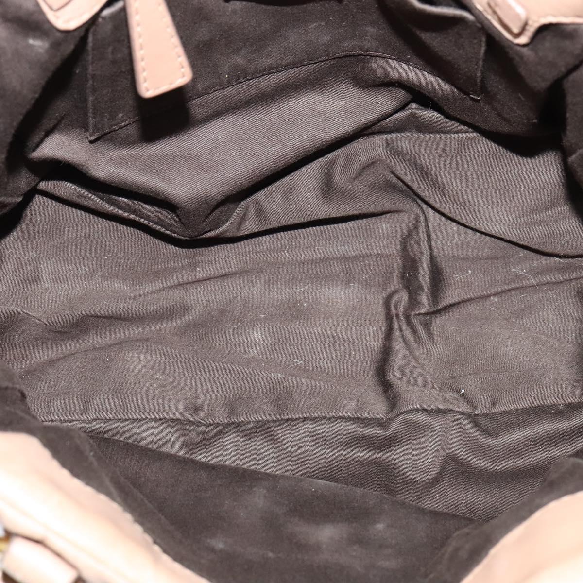 Miu Miu Hand Bag Leather 2way Pink Auth BD742