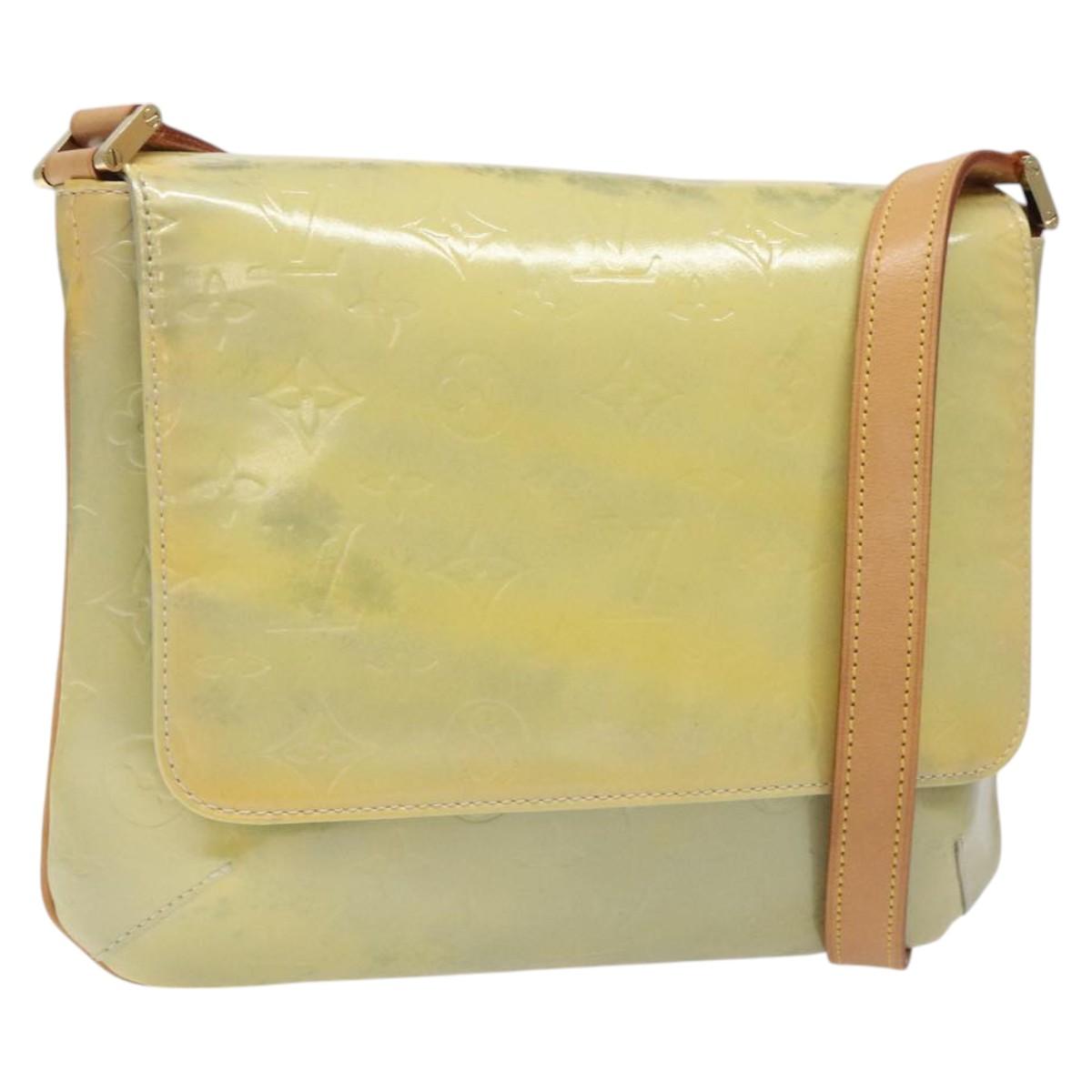 LOUIS VUITTON Monogram Vernis Thompson Street Bag Gris M91008 LV Auth BD750