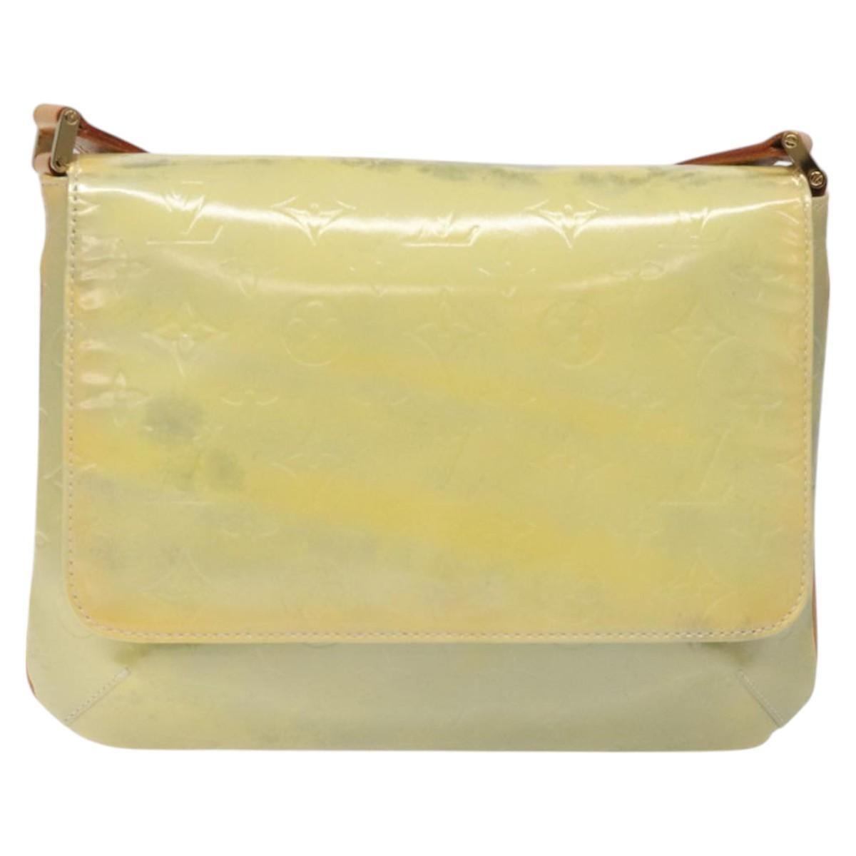 LOUIS VUITTON Monogram Vernis Thompson Street Bag Gris M91008 LV Auth BD750