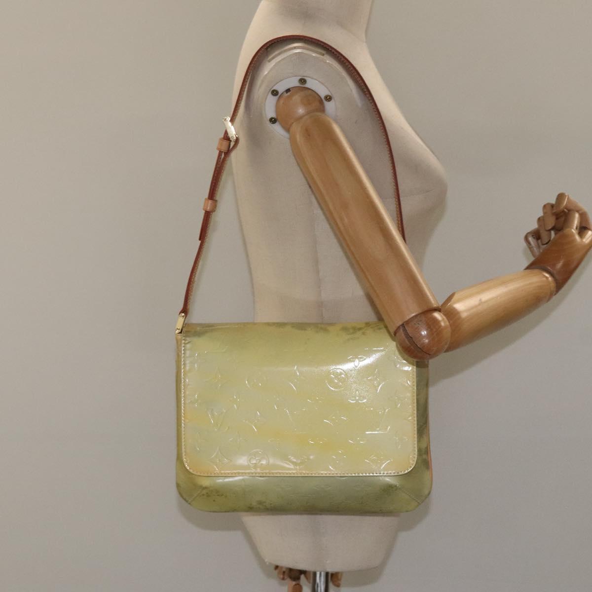 LOUIS VUITTON Monogram Vernis Thompson Street Bag Gris M91008 LV Auth BD750