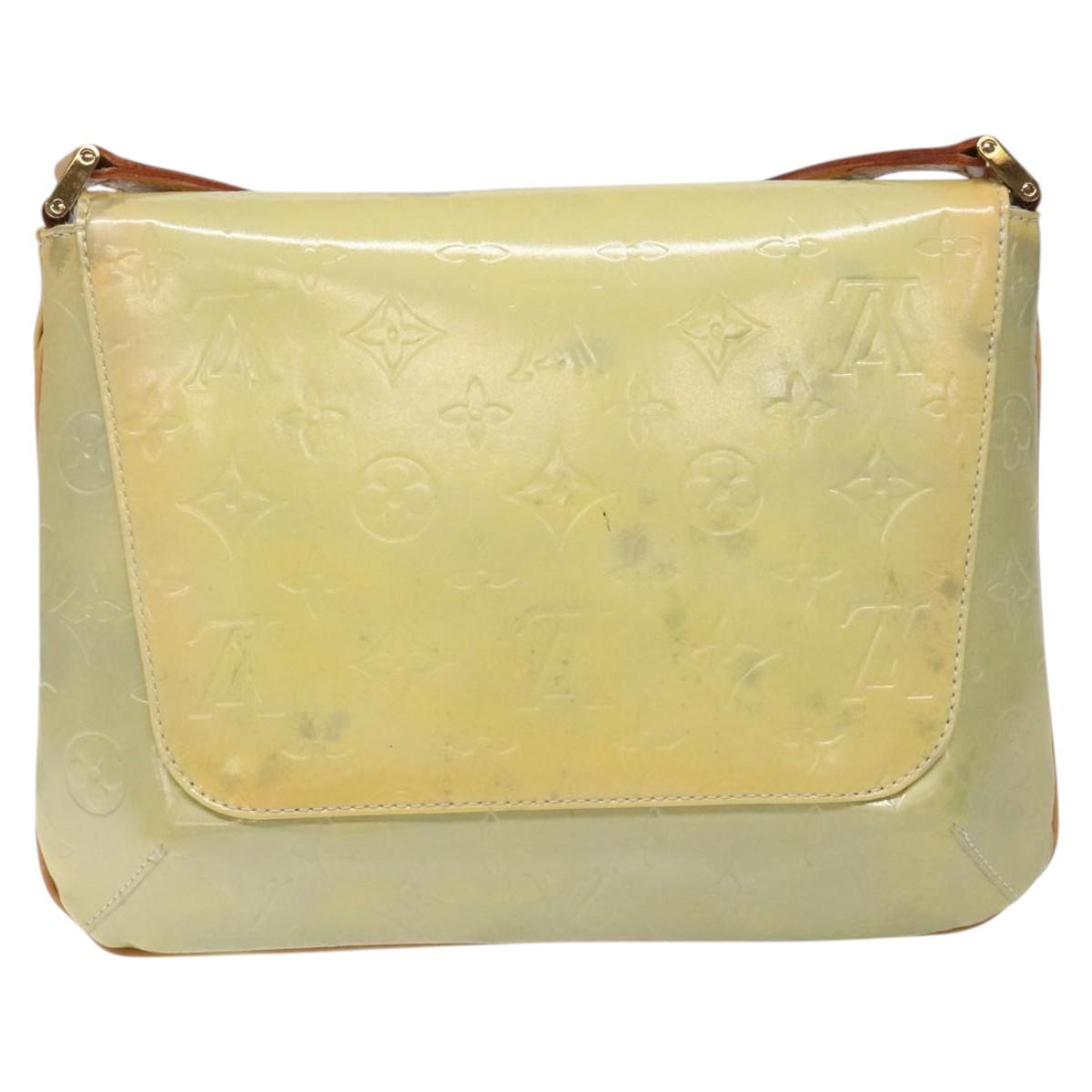 LOUIS VUITTON Monogram Vernis Thompson Street Bag Gris M91008 LV Auth BD750