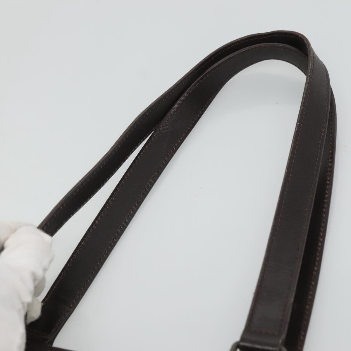 BURBERRY Nova Check Tote Bag PVC Beige Brown Auth BD761