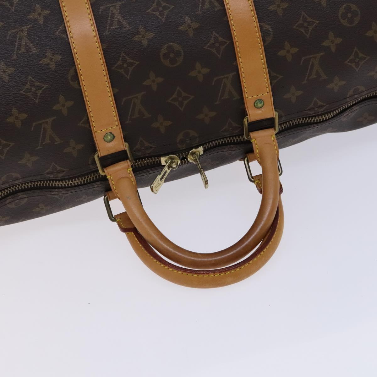 LOUIS VUITTON Monogram Keepall 50 Boston Bag M41426 LV Auth BD785
