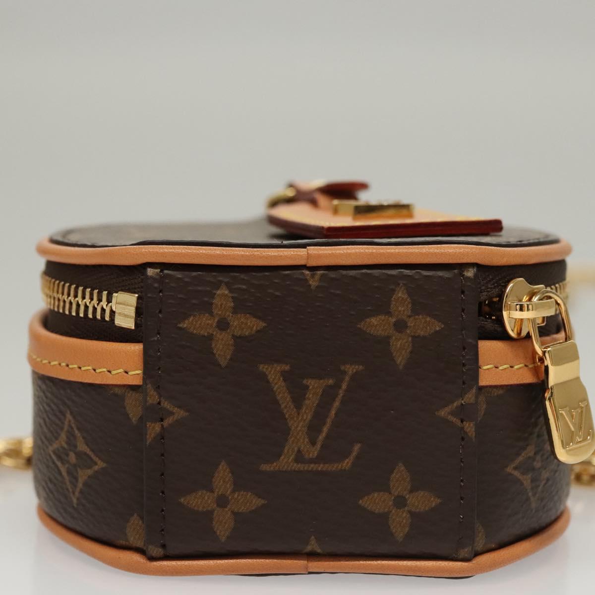 LOUIS VUITTON Monogram Mini Boite Chapeau Shoulder Bag M44699 LV Auth BD788SA