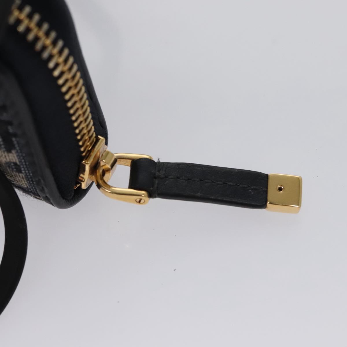 Christian Dior Trotter Canvas Oblique Phone Holder Airpods Case Navy Auth BD790V