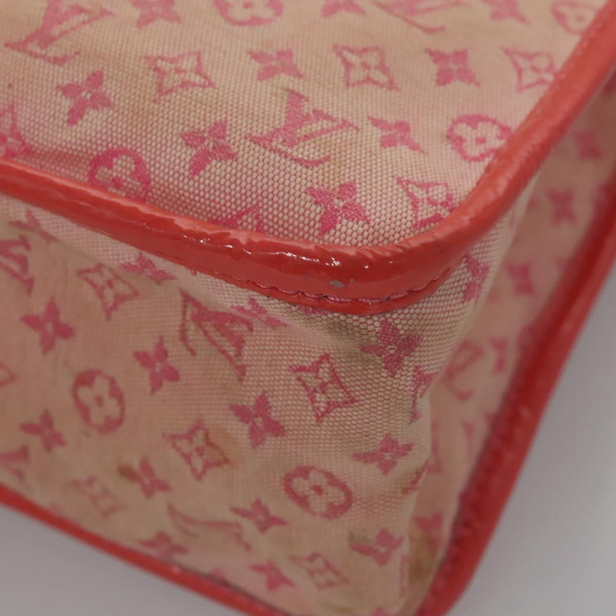 LOUIS VUITTON Monogram Mini Sac Catrain Hand Bag Strawberry M92930 Auth BD807