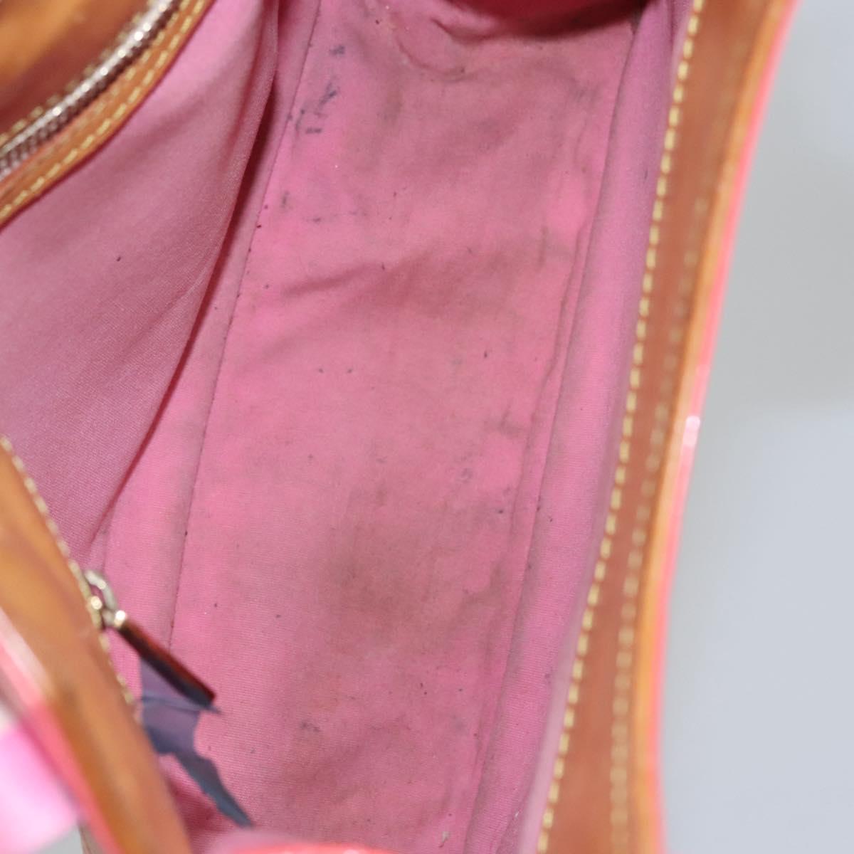 LOUIS VUITTON Monogram Mini Sac Catrain Hand Bag Strawberry M92930 Auth BD807