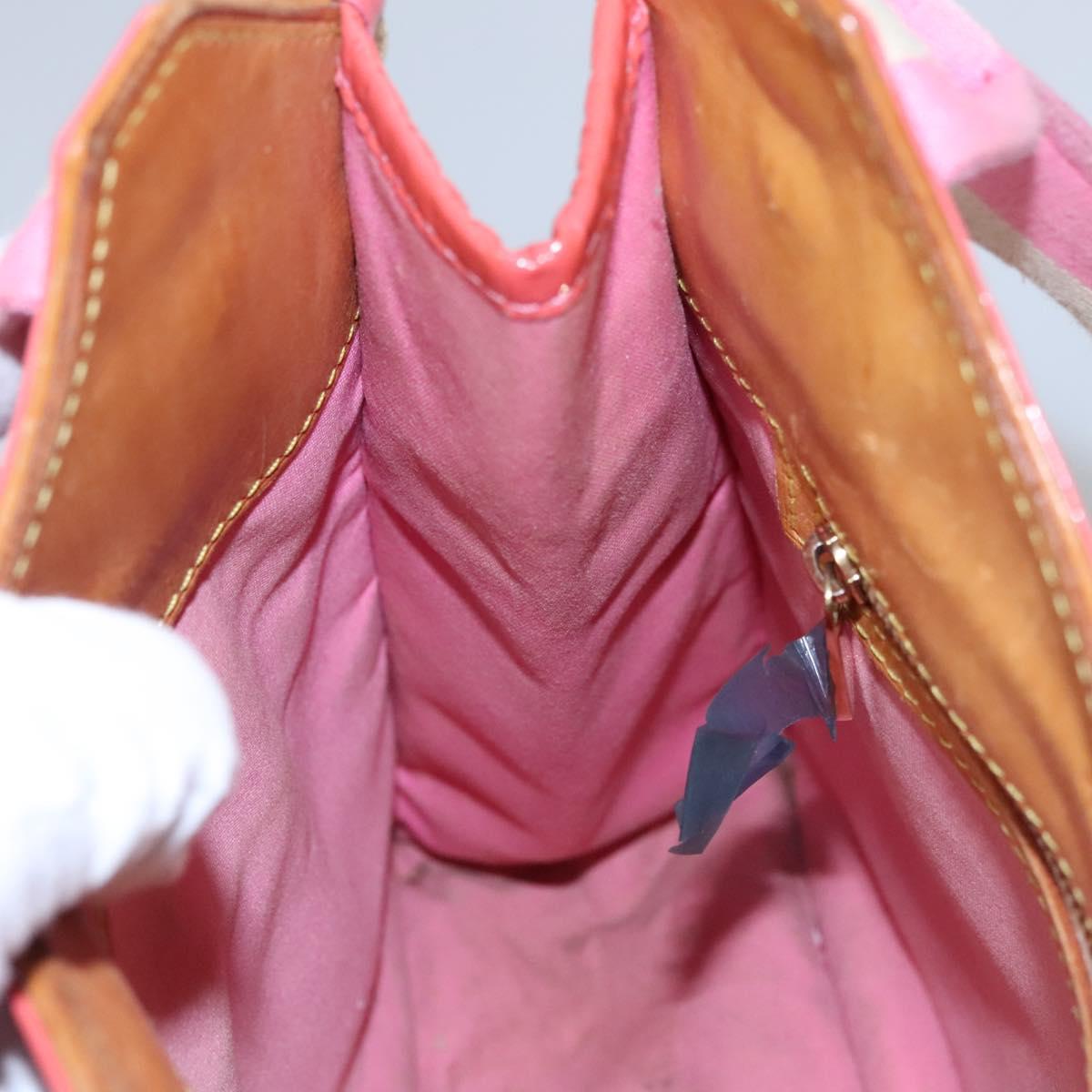 LOUIS VUITTON Monogram Mini Sac Catrain Hand Bag Strawberry M92930 Auth BD807