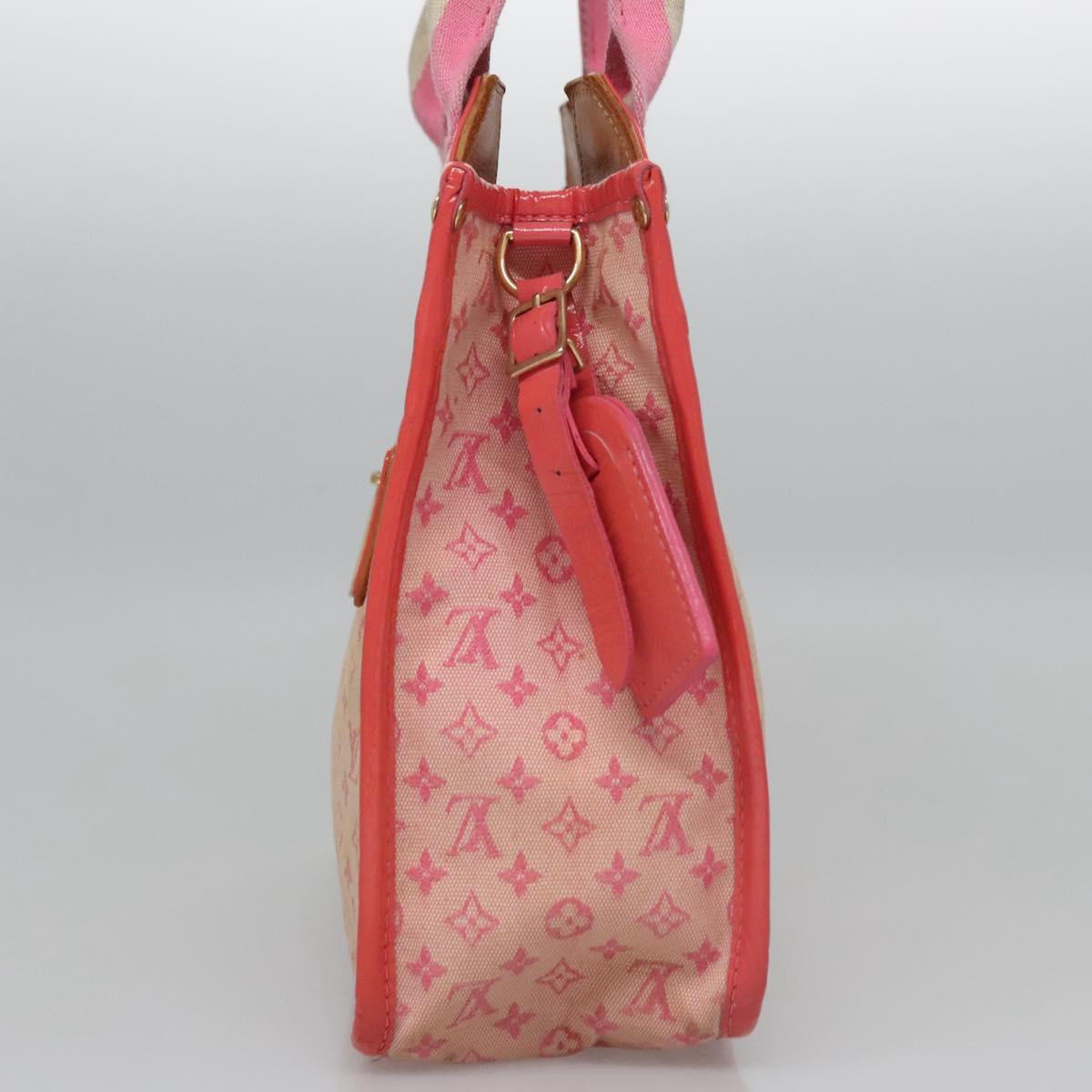 LOUIS VUITTON Monogram Mini Sac Catrain Hand Bag Strawberry M92930 Auth BD807