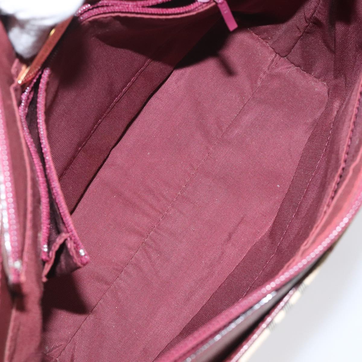 BURBERRY Nova Check Hand Bag Canvas Leather Beige Gold Auth BD809