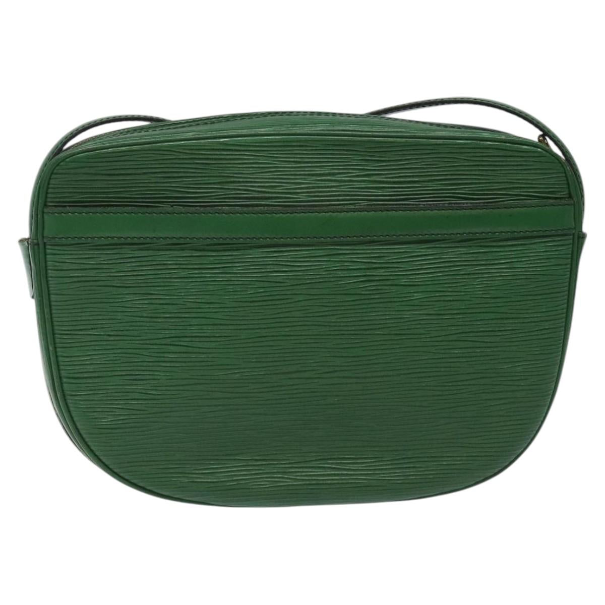 LOUIS VUITTON Epi Jeune Fille MM Shoulder Bag Green M52154 LV Auth BD827