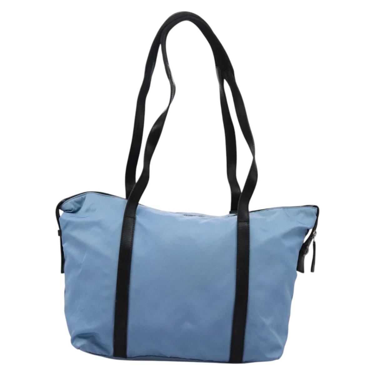 PRADA Shoulder Bag Nylon Beige Auth BD834