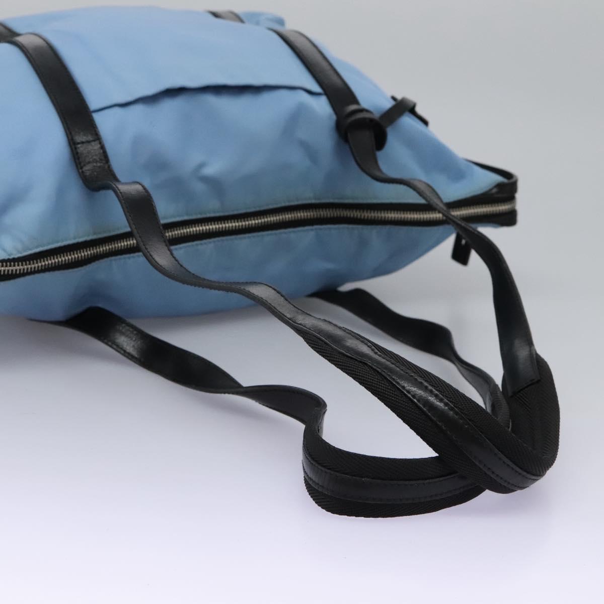 PRADA Shoulder Bag Nylon Beige Auth BD834