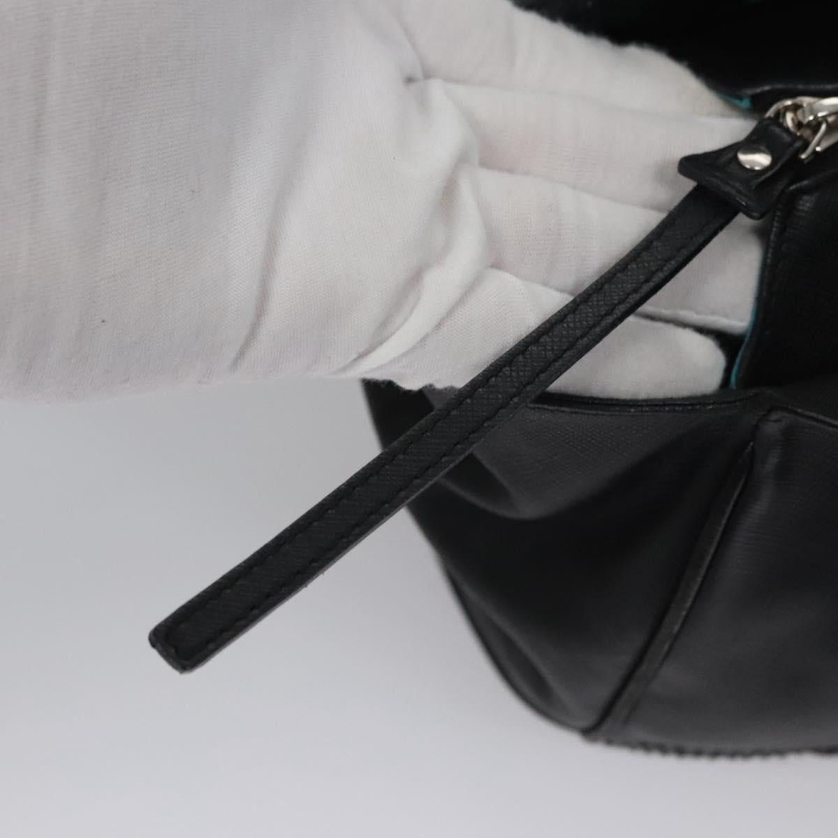 Salvatore Ferragamo Shoulder Bag Leather Black Auth BD836