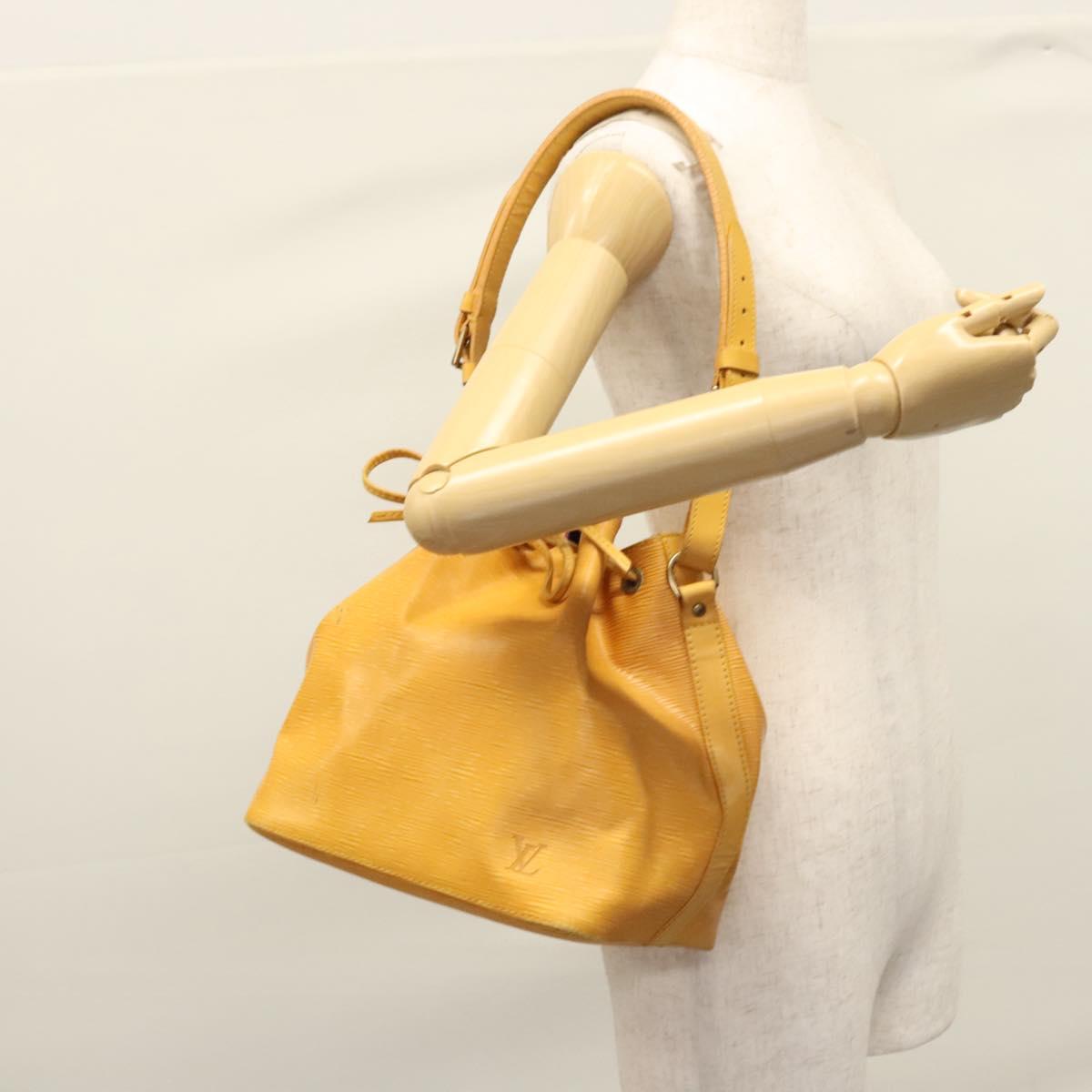 LOUIS VUITTON Epi Petit Noe Shoulder Bag Yellow M44109 LV Auth BD877